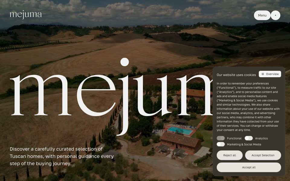 Screenshot of Mejuma Tuscany
