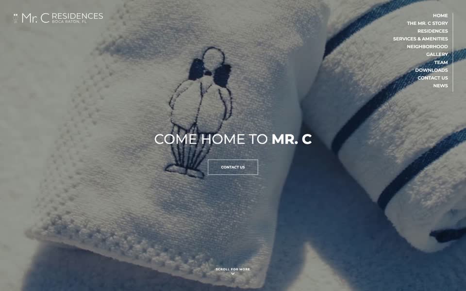 Screenshot of Mr. C Residences